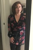 Loves this dress just a little loose in the bust area. I would definitely use a pin next time to stop from popping out. Other than that perfect date night dress. - Crystal W.
