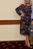 Love this dress. Empire waist is flattering and the length is perfect! I though the cut would be too slim in the waist, but it worked perfectly for a wedding guest dress. I also wear it to work. - Emily M.