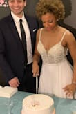 The dress was perfect for my small wedding. Fit the body perfect and very comfortable. Had to get it cut an inch and a half i believe. I'm 5'3 and wore 3.5 inch heels. Has a small train, so pretty. - Charon P.