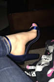 I love these shoes. They are adorable and the block heel is great. They are 4" and that's a little high (but that's just me). If you have wide feet ORDER 1/2 SIZE UP!! So I wear a 6, and I should have ordered the 6.5. I will be ordering in more colors. - Lauren T.