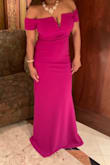 I ordered two dresses for a wedding, was highly impressed by the quality of both but the color for this one just popped more. The dress was a great material especially for the price and I received compliments all night.The dress is very long but I just wore really high stilettos.I would highly recommend ordering it. - Anibelca R.