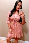 I have never ordered from here before but I have gone through some nightmares with other online sites. This outfit is perfect!!! If you don't mind showing some tummy and your upper assets this will be perfect. It's very light material. - Gabriela P.