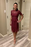 Loving this dress! Great for weddings or a nice night out. Sexy with the lace but still super classy so great for any occasion. - Emily D.