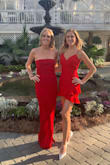 I absolutely love the dress. I am usually a small in Lulus dresses but the bust area was a bit small for the "wrap" area. I purchased a medium which fit my chest, but had to get the sides of dress taken in because it stuck out on each side about an inch. I also had the length altered because it was a bit long with heels. I would recommend this. Great fabric! - Jessica H.