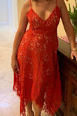 Beautiful fit and fabric. I normally wear a size 4 and M was perfect. I would recommend this dress for any occasion. - Andrea B.