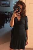 Bought this for a date night and it is amazing! Fits me perfectly and looks so good. Doesn't cut too low and is the perfect length! - Maya K.