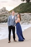 I listened to another review and sized down, the dress was perfectly snug at my waist which is just how I like it. It was so comfortable, simple, classic, elegant. The Navy blue was perfect for our beach photos, can't wait to find another excuse to wear the dress again. It is quite long but I was able to get by without having it hemmed since I was just taking photos in it. I may consider hemming it an inch or two when wearing to an event. - Deidra S.