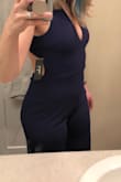 This fit well but was a little snug for my comfort. I ordered a large as well and went with that size. Would love if it had pockets! - Shelly C.