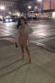 I loved the way the skirt fit but the top was a bit snug. I wish I could've gotten a small on top but nonetheless, both items are true to size! This outfit is so flattering as well. Although the fabric had no stretch, it's not stiff as you'd expect. - Mary U.