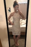Firts true to size. Good length. Super light fabric, but not see-through - Dana L.