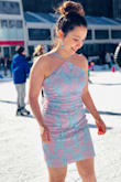 This Elsa-inspired dress is a stunner! I wore this dress ice skating the other day (I guess the cold never bothered me anyway! :D) and literally felt like a Disney Princess. The light blue/pink pastels are aesthetically beautiful and the butterfly-shaped neckline gives the dress a sexy but classy look. The straps are also adjustable so you can loosen/tighten the neckline to your comfort! Perfect for lace dress lovers! - Jennifer S.