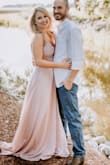 I wore this to have my engagement photos done, and I LOVED IT. It was absolutely perfect. It was fitted, but flowy which is exactly what I was looking for. - Jordan B.