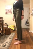 I fell in love with these pants as soon as I put them on. The color is great, they fit me well, and they were the perfect length for my go-to heels. Then I washed them... I followed the very particular hand washing and line-drying instructions and now they are too short. I wouldn't even wear them with flats. This is very upsetting because I liked them so much and now I will never be able to wear them. I only wish I had taken a picture before I washed them to show the length difference. - Emily M.