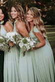Loved that everyone had the same dress as bridesmaids but were able to put their own unique touch on it. - Caitlin S.