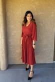 I got a medium size and it fit perfectly good. It's elastic on the waist which I love. - Sandra M.