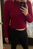 It's a bit short. Other than that, it looks nice and it's comfy to wear. The bright fuchsia color is my jam. - Ashley L.