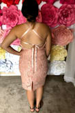 I got a lot of compliments while wearing this dress for my sisters bridal shower! The back was a little annoying, I had to constantly pull the back of the dress down otherwise the sides (just below where the ribbon is) would stick out. The ribbons in the back slid around a little but other than that I loved it, it was super comfy too. :) - Erica D.