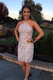 I felt so stunning in this dress at my homecoming dance! It fit like a glove and was everything I had hoped for. It is accurate to the model photos which is very nice and it photographs super well. It was lovely and the shipping was also super quick. Highly recommend since it's the perfect mix of elegant and sophisticated! Thanks Lulus! - Annie P.