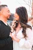 Ordered this dress for my save the date pics for my wedding. It was definitely a pick out of my comfort zone, but it was a perfect one!! The dress was loose but in a good way. It was very low in the front so I paired it with a mauve colored bralette. It came out beautiful. - Erika R.