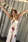 This dress was perfect for my bridal shower. I did have to pay to have it altered in the chest and the hips. However, it would've worked before, I just wanted it to be more form fitted! - Julia W.