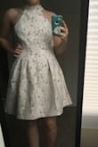 This dress fit me perfectly! It was my first purchase from Lulus and I was super impressed with the quality of the dress! It is a thick material that does well to shape the body. I was a little worried it would be shorter than I would have liked, but it's actually a perfect length that hits right above my knees! It's a modest and lovely dress and I would highly recommend! - Jamie W.