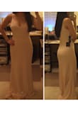 This dress hugs in all the right places. It is wonderfully constructed and made. However, I'm a bit busty and this was a bit too sexy for the occasion I was going to wear it to. - Ruth L.