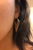 These earrings are fabulous! Such a fun shape and style. The clasp is a little hard to get at first but otherwise the earrings are great. Perfect statement accessory. - Nicole G.