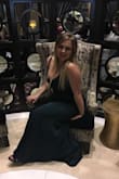 I wore this for a night out in Vegas, and I got so many compliments. It's long, so I had to wear tall heels. The material has a bunch of stretch so it worked well even after a big dinner meal. :) - Amber W.