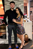 I loved how the dress looked on the model, but when I tried it and wore it for NYE it fit a litter looser and larger than I would have liked. - Amera T.