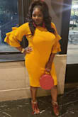 I was told by one of the experts that the XL only fits junior's and that I would not be able to fit this dress, my waist is 43 inches which the drop box does not go up to that size. I'm glad I went with my gut instinct because this dress was everything. - Brittini G.