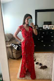 Love this dress! Wore it to a wedding and got so many compliments! It was a little too long for me so I got it hemmed but other than that this dress is perfect! - Savannah M.
