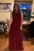 Great dress! It fit a little large on the sides up top but so affordable. I can afford to get that fixed. Lovey color. Little more conservative of a dress but the back keeps it interesting enough. - Jenna R.
