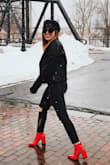 These boots are so cute! I was nervous I wasn't going to like them, but they are such a fun shoe! I ordered my normal size 6 and they fit perfectly. - Marissa S.
