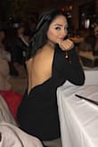 The fit is perfect. It's elegant and sexy. Thick fabric and the V on the back stays in place. Perfect for all occasions. - Ani A.