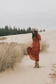 This length and fit maybe isn't right for everyone, but for my build this dress is perfect. The skirt does flare out at the bottom adding a sometimes awkward shape to the dress but otherwise it is comfortable, quality material and so feminine!! Love it! - Jennie D.