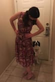 I love the print and the dress fabric is great. The medium was too baggy so I returned for a small. It's a little snug but looks much better! - Michelle W.