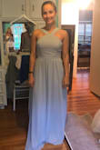 The color of the dress is beautiful. The fitting of the dress is appropriately sized. My daughter and I didn't think it was like WOW, but after she saw her picture she saw how nice it fit. Need a pad bra as material thin but not sheer. I loved it on her. - Alina M.