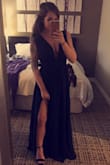 I LOVED this dress. I wore it for a company party and it was just stunning! I was actually 6 months pregnant at the time and it still fit really well and was flown enough to where I didn't feel constricted. Would recommend this dress 100 times over. - Megan G.