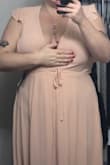 I'm a maid of honor in my sister's wedding and have been searching for a blush wrap maxi dress like this! It is so flattering and hides everything I want to hide. Very feminine and well made. The photo I'm posting does not do this dress justice but wanted to show what it really looks like. I love this dress! - Rachel C.