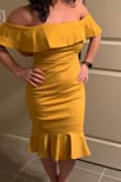Short but wouldn't consider myself very thin. I am more muscular built and short. The S I thought would be tight or fit perfectly, but I found there was too much extra fabric throughout the torso all the way down. It didn't look slim like the picture and "bodycon". It wasn't terrible but if I moved at all, the fabric just kept rolling. I tried to exchange to try on the XS but there were none. I ordered a different dress, and I'm waiting on it to arrive. - Taylor S.
