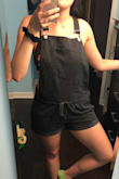 These overalls are cute and really cozy. They're perfect for running errands when it's hot outside, but otherwise they've really just sat in my closet for a while now. The waist cinch is really helpful, otherwise these wouldn't stay up on my hips. - Karen D.