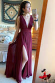 This was the perfect dress for my school's gala! Total goddess-y vibes and so many compliments! It was super long on me, so I did need to get it hemmed, but no other alterations! - Sarah C.