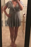 Perfect easy outfit. Can be worn with or without a bra. I ordered up a size due to my torso length, and I'm so glad I did. I don't think the medium would have been long enough. - Kmberly W.
