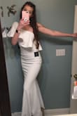 For being a tall lady with little to no curves, this dress emphasizes everything you would want to show off!! A great price and the perfect length! I can even wear heels with it! - Abby B.