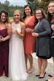 I wore this to a wedding and got a lot of compliments. I do have a larger chest, so I had to tape them in because it couldn't find a bra that worked with this. - Heather S.
