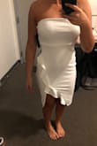 Bought this for my graduation pictures! I am usually a solid medium, but it was sold out so I ordered in a small with the stretchy fabric it ended up being perfect! If I got a medium it would've been too big! - Emily F.