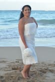 As an "encore" bride, I struggled trying to find a dress that wasn't "wedding gown-y". I literally just wanted a pretty white dress. I ordered about 5-6 dresses from various sites - all of them didn't fit properly - they all ran small and they looked too Prom-ish as well. Seriously it's a demographic that needs attention, so designers please take note. Then I saw Stassi Schroeder from Vanderpump Rules post a pic of her in this dress on her Instagram. I immediately purchased it and when it arrived, pretty quickly, I was happy to see it fit and it was gorgeous. It was exactly what I was looking for and it delivered the look I wanted for my simple barefoot boho beach wedding in Puerto Rico. THANK YOUUUUUUUU! - Ayde G.