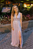 I love that the dress has adjustable straps! It was perfect for my event and everyone loved it. My only complaint was that it was a little long and I had to drag it or pick the bottom of the dress up to walk. - Madison K.