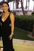 This dress has a beautiful fit and is very flattering. It's bodycon but a somewhat thick spandex material that sort of contours the body. I got so many compliments on this dress and can't wait to wear it again. - Laura S.