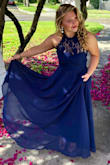 Ordered this for a wedding. I was nervous about the fit, but it worked out perfectly after I took it in a little. I got so many compliments on this dress. It is very flattering and comfortable. - Krista C.
